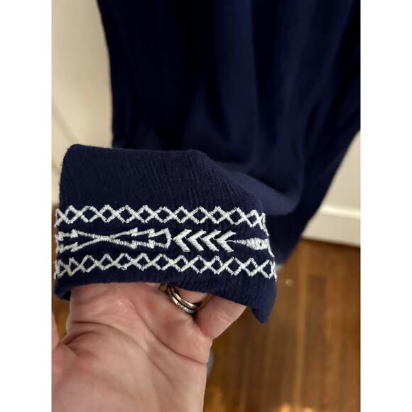 Boho Tantrums Size Large Midi Dress Aztec Design Unique Detail Missing Belt - Picture 2 of 5